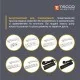 Мережевий подовжувач TECCO 2м 2 поста white (8681277841088)