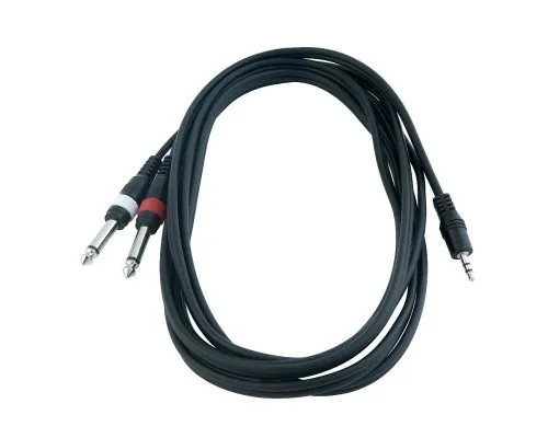 Інсертний кабель RockCable Patch Cable - 2 x TS Jack to TRS MiniJack (1.5m) (RCL 20912 D4)