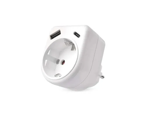 Зарядний пристрій EMOS 1xUSBA + 1xUSBC PD20W (P0075)