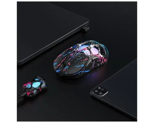 Мишка GravaStar Mercury X Pro 8K RGB Wireless/Bluetooth/USB Neon Graffiti (GS_X_PRO_CG_BLK)