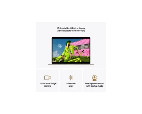 Ноутбук Apple MacBook Air 13 M5 A3449 Starlight (MDHD4UA/A)