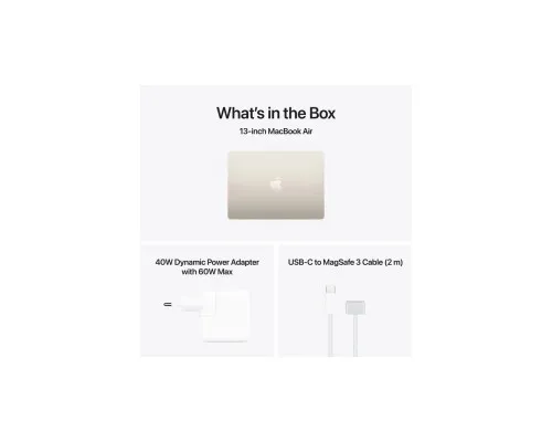 Ноутбук Apple MacBook Air 13 M5 A3449 Starlight (MDHD4UA/A)