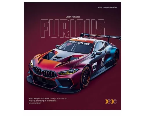 Зошит Школярик Cars posters 96 аркушів лінія (096-3572L)