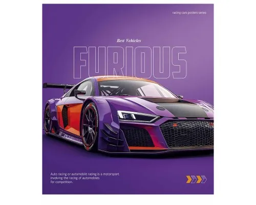 Зошит Школярик Cars posters 96 аркушів лінія (096-3572L)