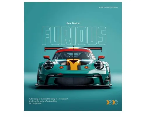 Зошит Школярик Cars posters 96 аркушів лінія (096-3572L)