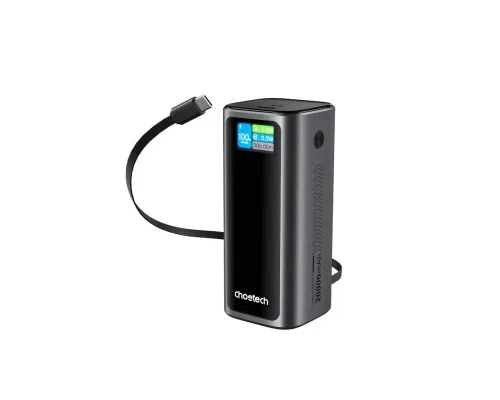 Батарея універсальна Choetech 20000mAh, PD/130W, QC, AFC , TFT, pass-through charging (B815C)