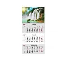 Календар Axent настінний квартальний 2027 р.,1 пр. Watefalls 1 (8801-27-10-A)