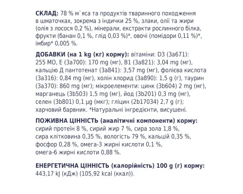 Вологий корм для собак Club 4 Paws для цуценят з індичкою в соусі 100 г (4820215363198)