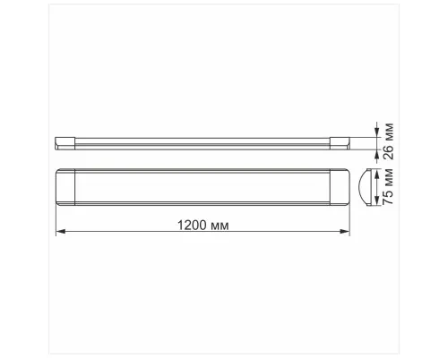 Світильник TITANUM LED 36W 1.2М 6500K (TL-BN-36126)