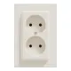 Розетка Schneider Electric ASFORA без заземлення подвійна крем (EPH9700123)