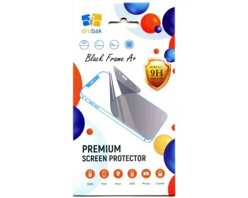 Скло захисне Drobak Poco C65 Black Frame A+ (171734)