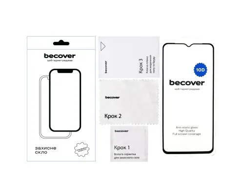 Скло захисне BeCover Samsung Galaxy A04e SM-A042 10D Black (711347)