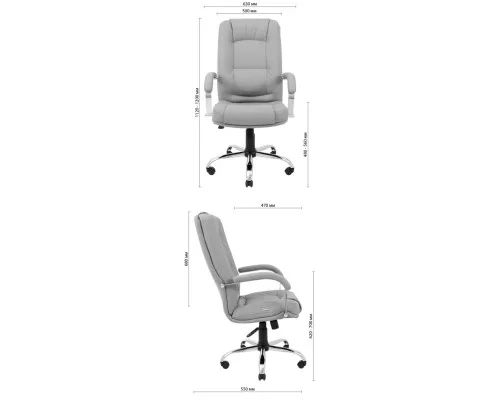 Офісне крісло Richman Альберто Хром П1 M-1 (Tilt) Флай 2230 (R00000049864)