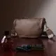Сумка Vintage Через плече з натуральної шкіри Бежева (22657)