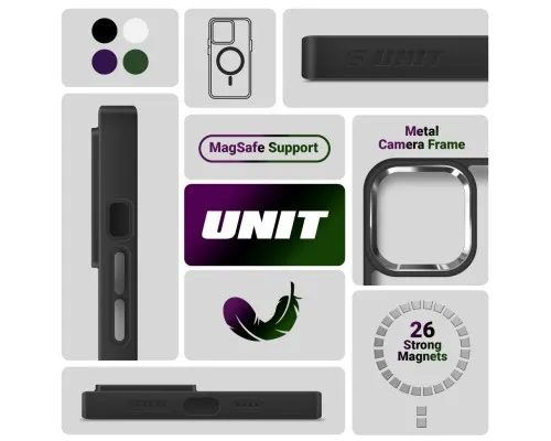 Чохол до мобільного телефона Armorstandart Unit MagSafe Samsung S25 Black (ARM82260)