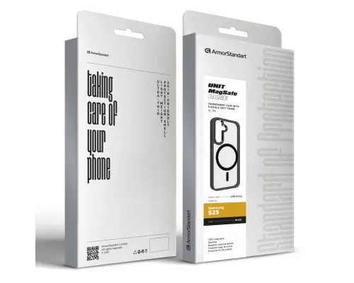 Чохол до мобільного телефона Armorstandart Unit MagSafe Samsung S25 Black (ARM82260)