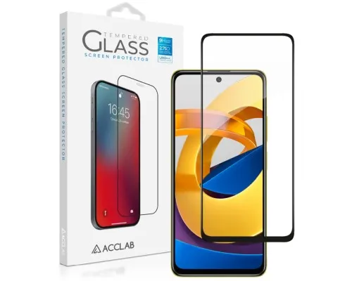 Скло захисне ACCLAB Full Glue Xiaomi Poco M4 Pro 5G Black (1283126518959)