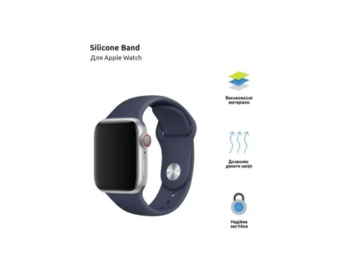 Ремінець до смарт-годинника Armorstandart Sport Band (3 Straps) для Apple Watch 42 (Series 11-10)/41/40/38 Denim Blue (ARM51940)