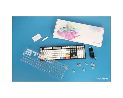 Клавіатура Varmilo APT108 CMYK C-TK Brown Wireless White Led UA (A93A024D3A5A17A007)
