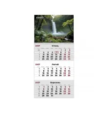 Календар Axent настінний квартальний 2027 р.,1 пр. Watefalls 2 (8801-27-11-A)