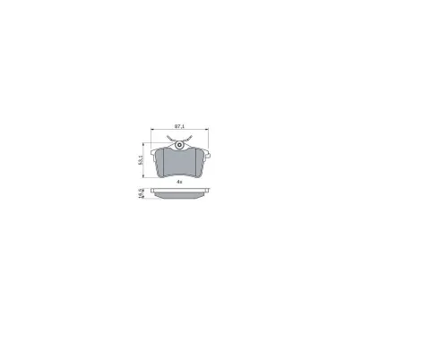 Гальмівні колодки Bosch 0 986 494 304
