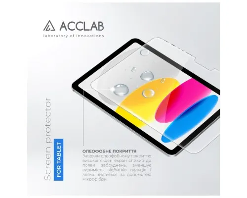 Скло захисне ACCLAB Full Glue Apple iPad 10.9 2022 (1283126575044)