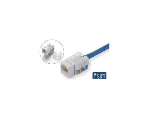 Модуль Keystone RJ45 UTP кат. 6, Slim, 110 IDC Kingda (KD-KJ2085UC6)