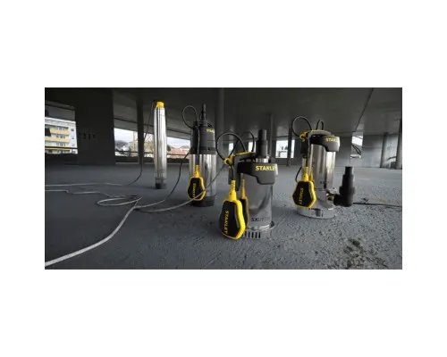 Дренажний насос Stanley 1.1 кВт, для чистої та брудної води, 1650 л/ч (SXUP1100XDE)