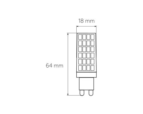 Лампочка Eurolamp LED G9 6W 600Lm 3000K (LED-G9-0630(220))