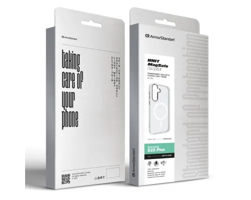 Чохол до мобільного телефона Armorstandart Unit MagSafe Samsung S25 Plus Matte Clear Silver (ARM82264)