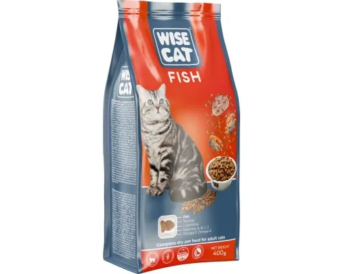 Сухий корм для кішок Wise Cat Fish 400 г (4820111141739)