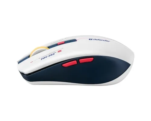 Мишка Defender Dila MM-282 Wireless White/Blue (52282)