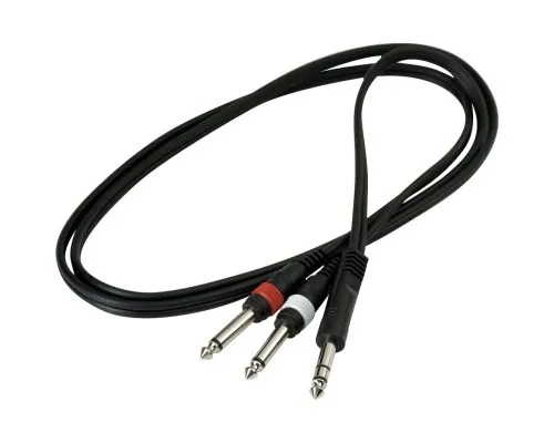 Інсертний кабель RockCable Patch Cable - TRS Jack to 2 x TS Jack (1.5m) (RCL 20922 D4)