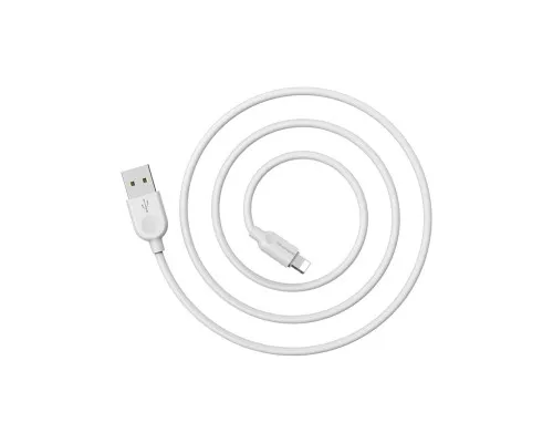 Дата кабель USB 2.0 AM to Lightning 1.0m 2.4A white BOROFONE (6957531089971)