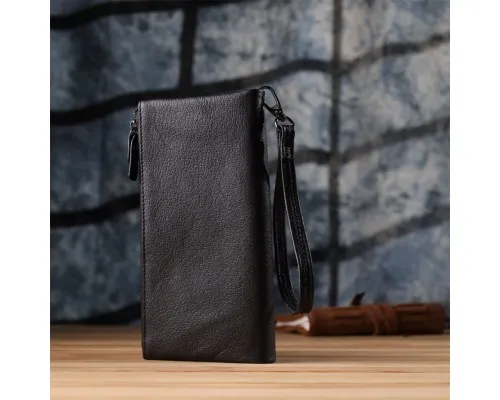Гаманець ST Leather Шкіряний Чорний (23111)