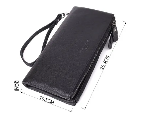 Гаманець ST Leather Шкіряний Чорний (23111)