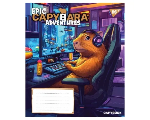 Зошит Yes Epic Capybara А5 24 аркушів лінія (767797)