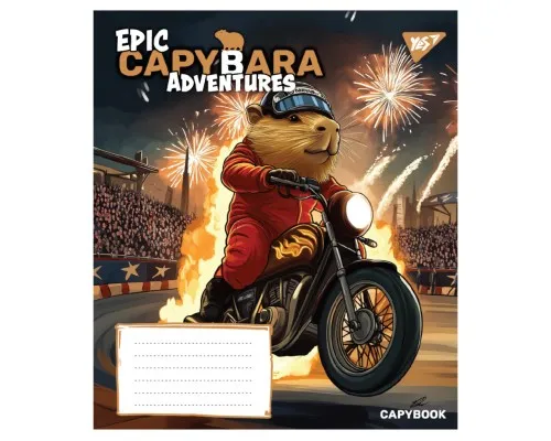Зошит Yes Epic Capybara А5 24 аркушів лінія (767797)
