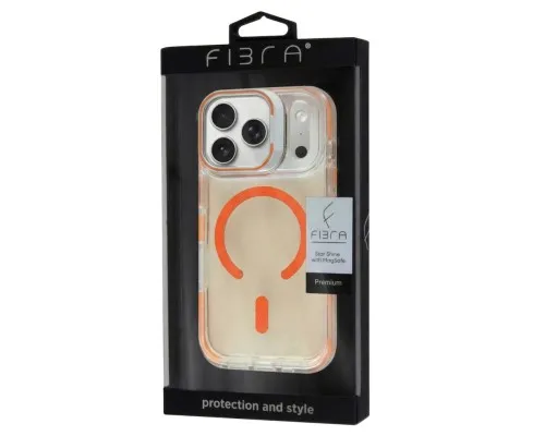 Чохол до мобільного телефона BeCover FIBRA Star Shine MagSafe Apple iPhone 17 Pro Orange (715429)