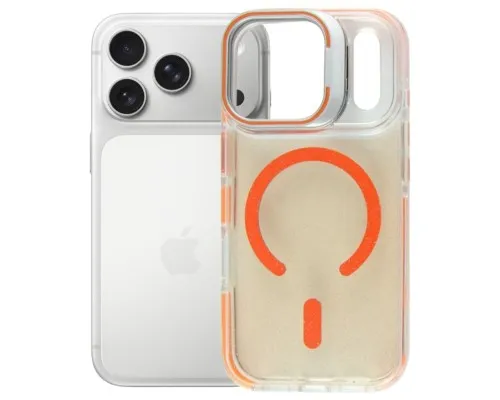 Чохол до мобільного телефона BeCover FIBRA Star Shine MagSafe Apple iPhone 17 Pro Orange (715429)