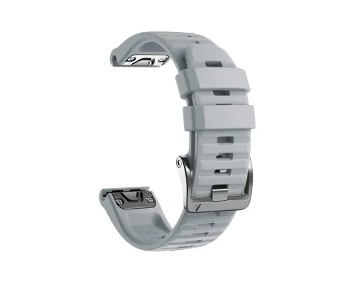 Ремінець до смарт-годинника Armorstandart Silicone 22mm для Garmin Fenix 5/6 Grey (ARM60797)
