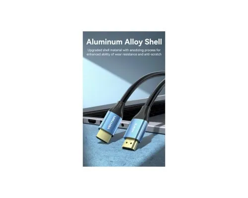 Кабель мультимедійний HDMI M to HDMI M 2.0m V2.0 4K60Hz blue VENTION (ALHSH)