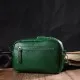 Сумка Vintage Жіноча на плече з натуральної шкіри Зелена (22120)