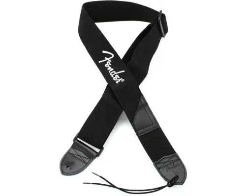 Ремінь для гітари Fender Strap 2" Black White Logo (53884)