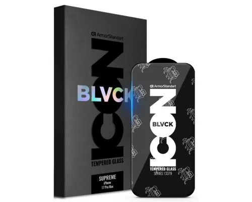 Скло захисне Armorstandart Supreme Black Icon Apple iPhone 17 Pro Max (ARM86401)