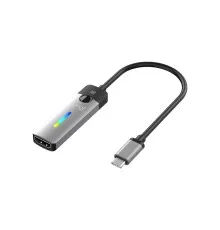 Перехідник USB-C M to HDMI F 8K 60Hz LED RGB J5create (JCA157-N)