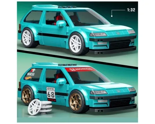 Конструктор Mattel Brick Shop Speed Honda Custom 90 Civic EF (JHF62)