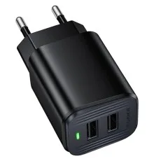 Зарядний пристрій BOROFONE BAS81A 2xUSB 10.5W black (6941991126628)