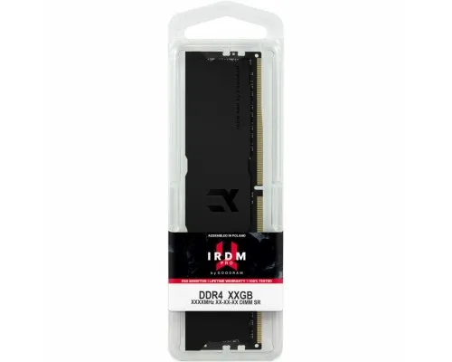 Модуль пам'яті для комп'ютера DDR4 32GB (2x16GB) 3600 MHz Iridium Pro Deep Black Goodram (IRP-K3600D4V64L18/32GDC)