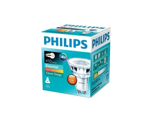 Лампочка Philips Essential LED 4.6-50W GU10 830 36D (929001218108)